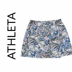 Athleta Women’s Size 4 Paisley Tennis / Golf Wrapped Skort with Adjustable Waist